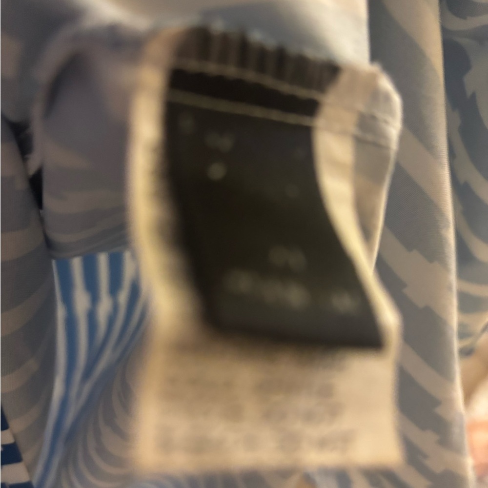 SHEIN Blue and White Striped Shirt